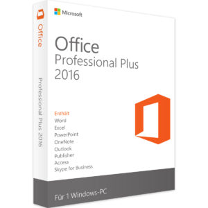 Microsoft Office 2016 Professional Plus Aktivierung 30 Sek. Sofortdownload per E-Mail